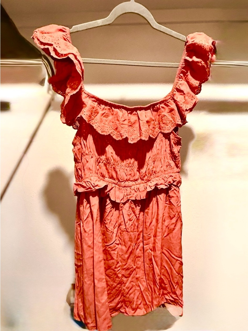 Cupshe TWO mini summer dresses: (not sold separately) One Coral and one Multi